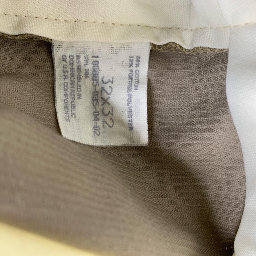 Haggar Wide Wale Corduroy Tan Pants Sz 32 x 32 Vintage - Picture 7 of 7